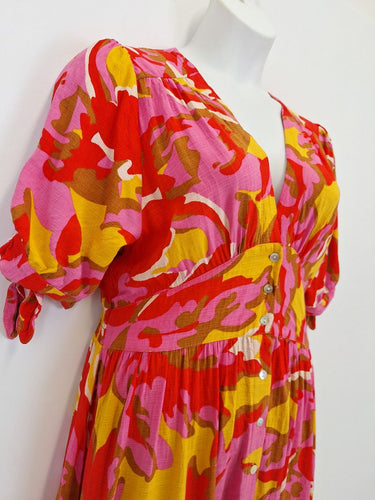 Second-Hand - Mister Zimi Fasionable Vibrant Flowy Dress Size 16 - SwapUp