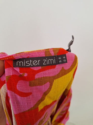 Second-Hand - Mister Zimi Fasionable Vibrant Flowy Dress Size 16 - SwapUp