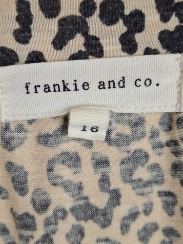 Second-Hand - Frankie And Co Comfy Leopard Print T-Shirt Dress Size 16 - SwapUp
