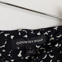 Second-Hand - Country Road Speckled Tie Belt Midi Culottes Size 8 - SwapUp