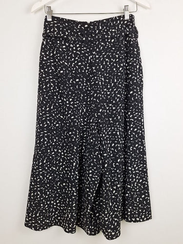 Second-Hand - Country Road Speckled Tie Belt Midi Culottes Size 8 - SwapUp