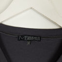 Second-Hand - Metamorpha Light Charcoal Tulle Sleeve Top Size XS - SwapUp