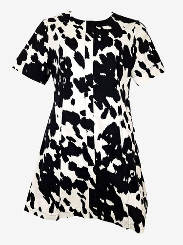 Diane von Furstenberg Cow Print Denim Midi Dress Size 12