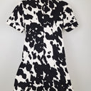 Second-Hand - Diane von Furstenberg Cow Print Denim Midi Dress Size 12 - SwapUp