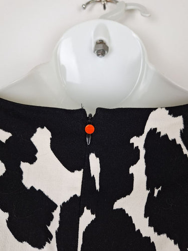 Second-Hand - Diane von Furstenberg Cow Print Denim Midi Dress Size 12 - SwapUp