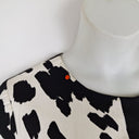 Second-Hand - Diane von Furstenberg Cow Print Denim Midi Dress Size 12 - SwapUp