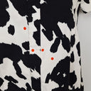 Second-Hand - Diane von Furstenberg Cow Print Denim Midi Dress Size 12 - SwapUp