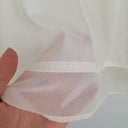 Second-Hand - DKNY Off White Sheer Sleek Deep V Neck Top Size XXL - SwapUp