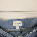 Second-Hand - Sportscraft Preppy A Line Striped Blue Midi Skirt Size 14 - SwapUp