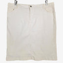Second-Hand - Trenery Classic White A Line Skirt Size 14 - SwapUp