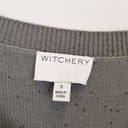 Second-Hand - Witchery Grey Sequin Embellished Knitted Jumper Size S - SwapUp