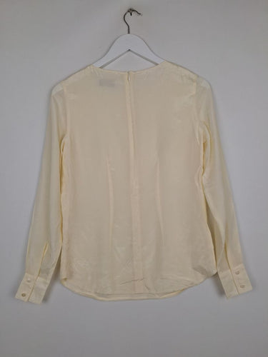 Second-Hand - Citizen's Mark Essential Cream Semi Sheer Long Sleeve Top Size XS - SwapUp