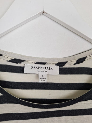 Second-Hand - Witchery Classic Striped Comfy Top Size S - SwapUp