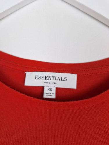 Second-Hand - Witchery Essential Crimson Slim Fit Top Size XS - SwapUp