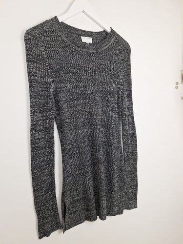 Second-Hand - Witchery Essential Knitted Marle Long Line Top Size M - SwapUp