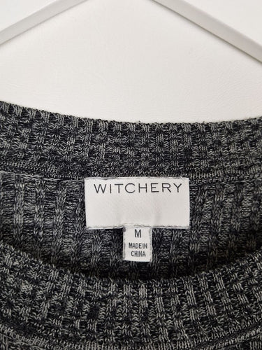Second-Hand - Witchery Essential Knitted Marle Long Line Top Size M - SwapUp