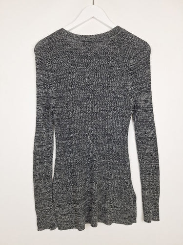 Second-Hand - Witchery Essential Knitted Marle Long Line Top Size M - SwapUp