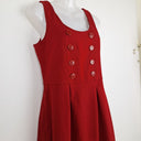Second-Hand - Princess Highway Flirty Crimson Buttoned Swing Dress Size 10 - SwapUp