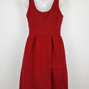 Second-Hand - Princess Highway Flirty Crimson Buttoned Swing Dress Size 10 - SwapUp