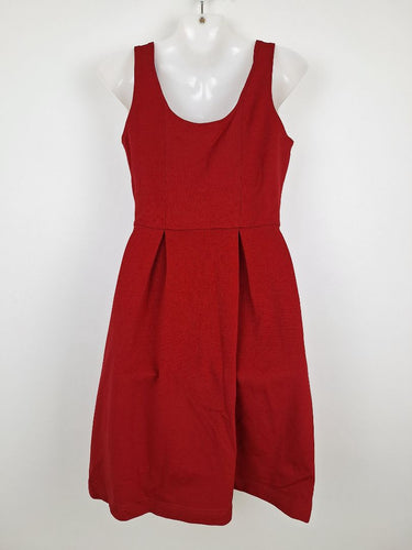Second-Hand - Princess Highway Flirty Crimson Buttoned Swing Dress Size 10 - SwapUp
