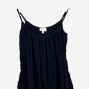 Second-Hand - Witchery Navy Crinkle Singlet Top Size 6 - SwapUp