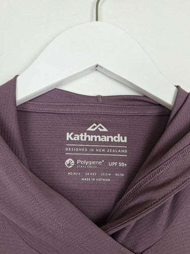 Second-Hand - Kathmandu Mauve Light Sun Stopper Jumper Size 6 - SwapUp