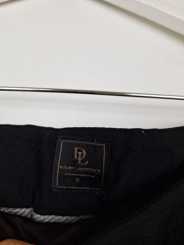 Second-Hand - David Lawrence Midrise Black Office Pants Size 8 - SwapUp