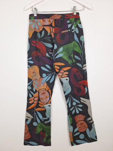 Second-Hand - Gorman Abstract Art Muted Toned Pants Size 6 - SwapUp