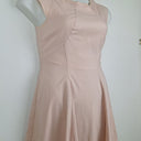 Second-Hand - Veronika Maine Soft Pink Panelled Midi Dress Size 10 - SwapUp