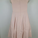 Second-Hand - Veronika Maine Soft Pink Panelled Midi Dress Size 10 - SwapUp