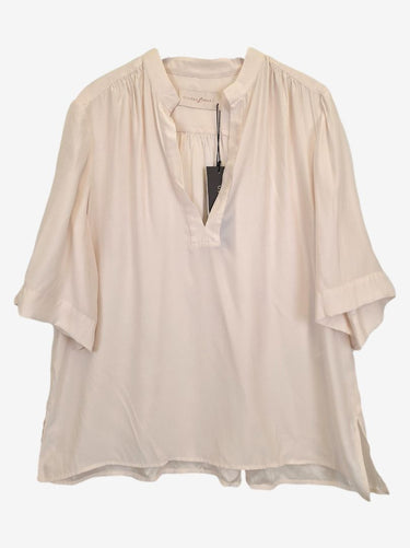 Ginger & Smart Shell Cursive Silk Blouse Size 16