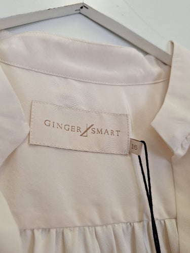 Second-Hand - Ginger & Smart Shell Cursive Silk Blouse Size 16 - SwapUp