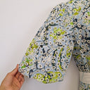 Second-Hand - Once Was Mimosa Flower Broderie Puff Sleeve Dress Size 16 - SwapUp