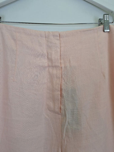 Second-Hand - Country Road Cotton Candy Darted Linen Pants Size 16 - SwapUp