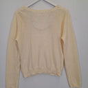 Second-Hand - Laura Ashley Sweet Cream Bubble Knit Cardigan Size S - SwapUp