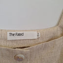 Second-Hand - The Fated Minimal Linen Blend Top Size 10 - SwapUp