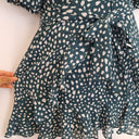 Second-Hand - Tussah Emerald Dot Flounce Dress Size 12 - SwapUp