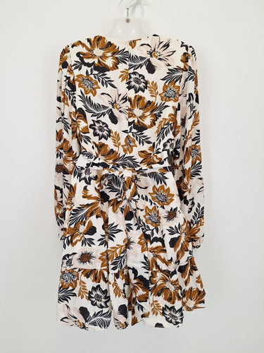Second-Hand - The Fated Earthy Floral Midi Dress Size 10 - SwapUp