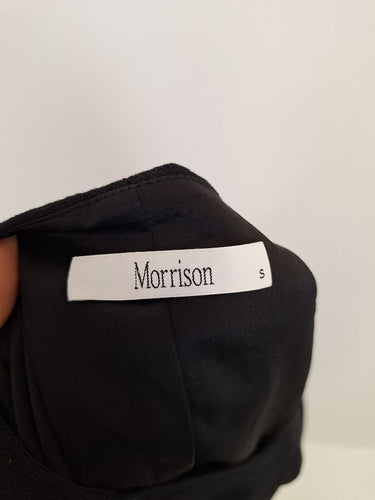 Second-Hand - Morrison Classic Black Linen Dress Size S - SwapUp