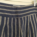 Second-Hand - Morrison Relaxed Navy Striped Linen Pants Size 12 - SwapUp