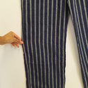 Second-Hand - Morrison Relaxed Navy Striped Linen Pants Size 12 - SwapUp