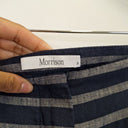 Second-Hand - Morrison Relaxed Navy Striped Linen Pants Size 12 - SwapUp