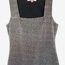Second-Hand - Review Silver Sparkle Square Neck Top Size 8 - SwapUp