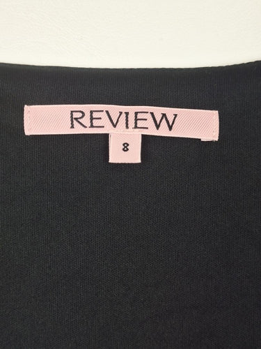 Second-Hand - Review Silver Sparkle Square Neck Top Size 8 - SwapUp