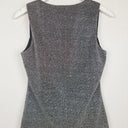 Second-Hand - Review Silver Sparkle Square Neck Top Size 8 - SwapUp