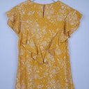 Second-Hand - Seed Marigold V Ruffle Ditsy Floral Top Size 6 - SwapUp