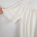 Second-Hand - French Connection Off Shoulder White Linen Top Size 8 - SwapUp