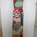 Second-Hand - Piper Colourful Patterned Vacation Satin Dress Size 8 - SwapUp