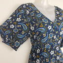 Second-Hand - Piper Blue Yellow Paisley Maxi Dress Size 8 - SwapUp