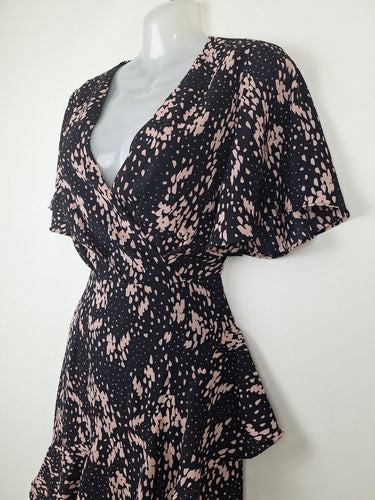 Second-Hand - Tussah Raindrop Spot Midi Dress Size 8 - SwapUp